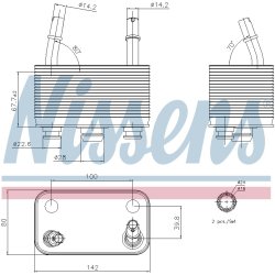 Automatic Transmission Oil Cooler NISSENS 90678 OE Ref 1720 7 500 754 NISSENS