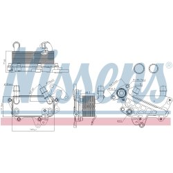 Automatic Transmission Oil Cooler NISSENS 90732 OE Ref 3C0317037B NISSENS