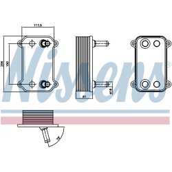 Engine Oil Cooler NISSENS 90735 OE Ref 94810727603 NISSENS