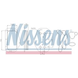 Engine Oil Cooler NISSENS 90741 OE Ref 5650833 NISSENS