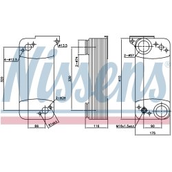 Retarder Oil Cooler NISSENS 90768 OE Ref 1804210