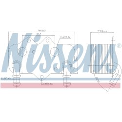 Engine Oil Cooler NISSENS 90781 OE Ref 5989070121 NISSENS