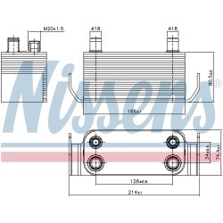 Engine Oil Cooler NISSENS 90788 OE Ref PBC500051 NISSENS