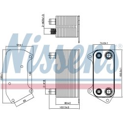 Automatic Transmission Oil Cooler NISSENS 90792 OE Ref UBU000070 NISSENS