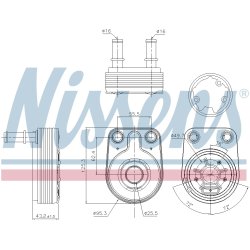 Engine Oil Cooler NISSENS 90795 OE Ref 55191707 NISSENS