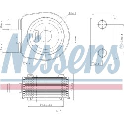 Automatic Transmission Oil Cooler NISSENS 90798 OE Ref 20412972 NISSENS