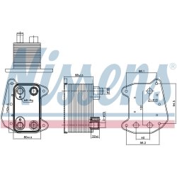 Engine Oil Cooler NISSENS 90832 OE Ref 6121880301 NISSENS