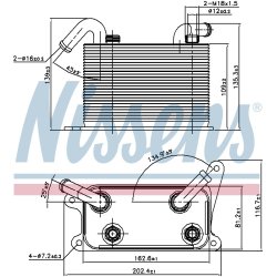 Automatic Transmission Oil Cooler NISSENS 90841 OE Ref 3D0409061G NISSENS