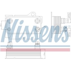 Automatic Transmission Oil Cooler NISSENS 90863 OE Ref A0995001300 NISSENS