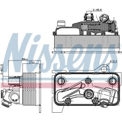 Automatic Transmission Oil Cooler NISSENS 90870 OE Ref A0995002500 NISSENS
