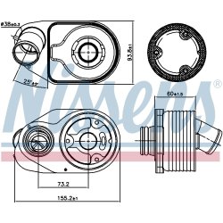 Engine Oil Cooler NISSENS 90888 OE Ref 5801630224 NISSENS