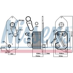 Engine Oil Cooler NISSENS 90892 OE Ref 2035034 NISSENS