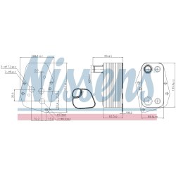 Engine Oil Cooler NISSENS 90904 OE Ref 7787698 NISSENS