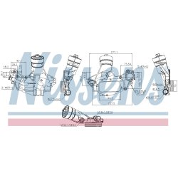 Engine Oil Cooler NISSENS 90931 OE Ref 93186325 NISSENS