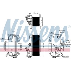 Automatic Transmission Oil Cooler NISSENS 90936 OE Ref 17217638582 NISSENS
