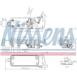 Automatic Transmission Oil Cooler NISSENS 90988 OE Ref 17217638678 NISSENS
