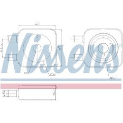 Automatic Transmission Oil Cooler NISSENS 91106 OE Ref 227555 NISSENS