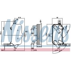 Automatic Transmission Oil Cooler NISSENS 91109 OE Ref 13283220 NISSENS