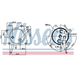 Automatic Transmission Oil Cooler NISSENS 91119 OE Ref 2920A141 NISSENS