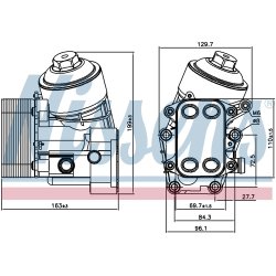 Engine Oil Cooler NISSENS 91154 OE Ref 03P115389A NISSENS