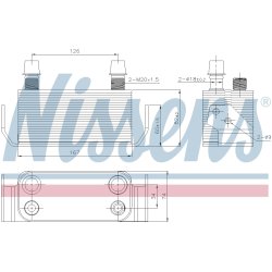 Automatic Transmission Oil Cooler NISSENS 91178 OE Ref LR013722 NISSENS