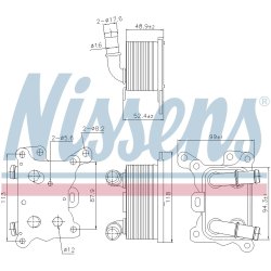 Engine Oil Cooler NISSENS 91193 OE Ref A2820700079 NISSENS