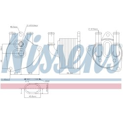 Engine Oil Cooler NISSENS 91223 OE Ref 31437314 NISSENS