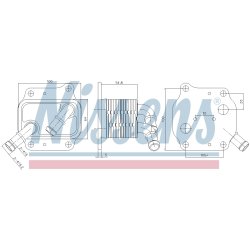 Engine Oil Cooler NISSENS 91231 OE Ref 264102U000 NISSENS