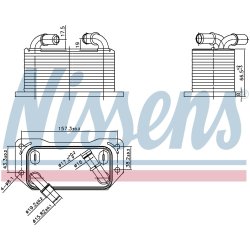 Engine Oil Cooler NISSENS 91237 OE Ref 31293761 NISSENS