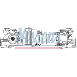 Engine Oil Cooler NISSENS 91244 OE Ref 03N115389P