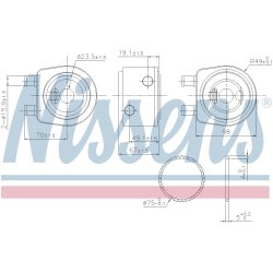 Engine Oil Cooler NISSENS 91248 NISSENS