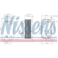 Engine Oil Cooler NISSENS 91254 OE Ref 31465104
