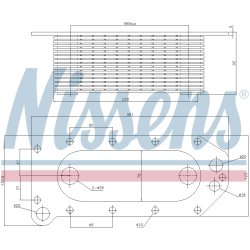 Engine Oil Cooler NISSENS 91257 OE Ref 22497291 NISSENS