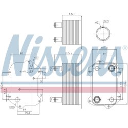 Engine Oil Cooler NISSENS 91269 OE Ref 420117013E NISSENS