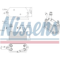 Automatic Transmission Oil Cooler NISSENS 91283 OE Ref 7H427A095BA NISSENS