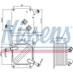 Automatic Transmission Oil Cooler NISSENS 91289 OE Ref 216063JX2B NISSENS