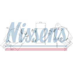 Automatic Transmission Oil Cooler NISSENS 91291 OE Ref 3349342070 NISSENS