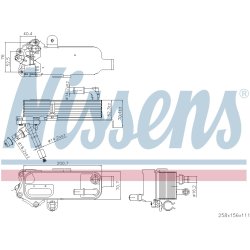 Engine Oil Cooler NISSENS 91298 OE Ref 7600553