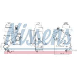 Engine Oil Cooler NISSENS 91319 OE Ref 4423048 NISSENS