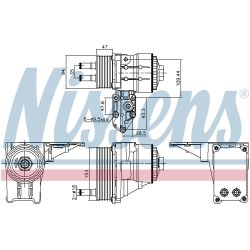 Engine Oil Cooler NISSENS 91328 OE Ref 1103471