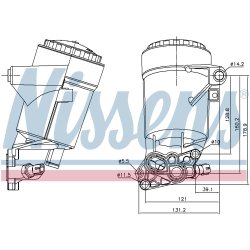 Engine Oil Cooler NISSENS 91338 OE Ref 15208-00Q0C