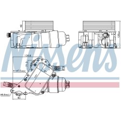 Engine Oil Cooler NISSENS 91339 OE Ref 152085948R
