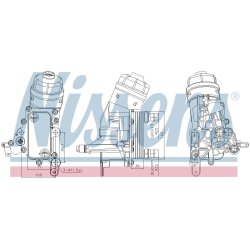 Engine Oil Cooler NISSENS 91343 OE Ref 55230792