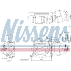 Engine Oil Cooler NISSENS 91346 OE Ref 1539133