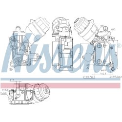Engine Oil Cooler NISSENS 91355 OE Ref 55210824