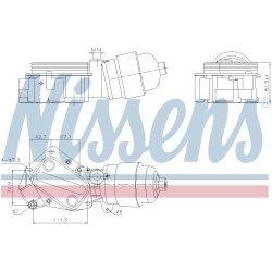 Engine Oil Cooler NISSENS 91357 OE Ref 55225515