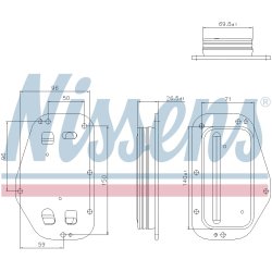 Engine Oil Cooler NISSENS 91360