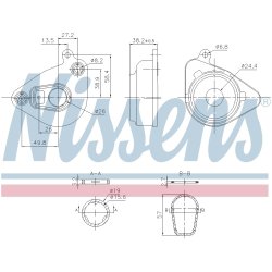 Engine Oil Cooler NISSENS 91362 OE Ref 1571036010
