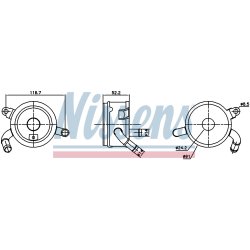Engine Oil Cooler NISSENS 91365 OE Ref 1571031040