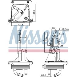 Engine Oil Cooler NISSENS 91375 OE Ref 21300JG31C
